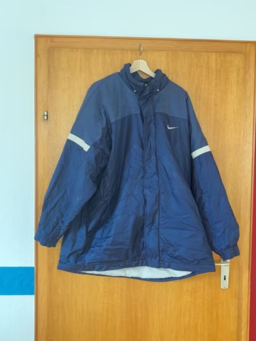 Nike Vintage Insulated Winter Parka — Navy Blue, Size XL